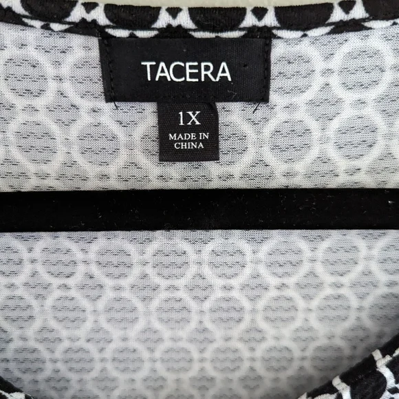 Tacera Ruffle Sleeve shift dress size 1X - Picture 4 of 6